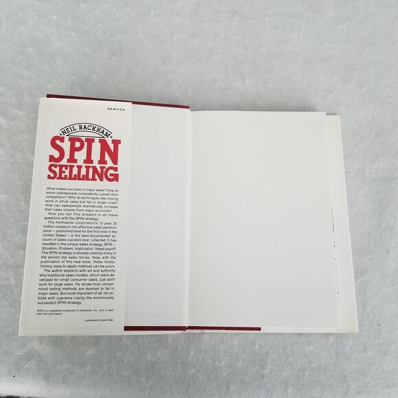 SPIN Selling Hardcover Book by Neil Rackham - New - Picture 3 of 8